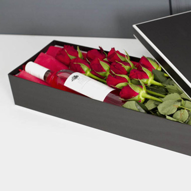 Signature Rose Box Silhouette Black White(78x23x12cmH) Set 3