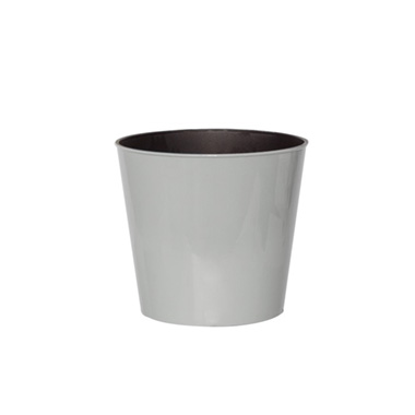 Flora Flower Pots & Planters - Flora Gloss Pot Round (15.5Dx13cmH) Cool Grey