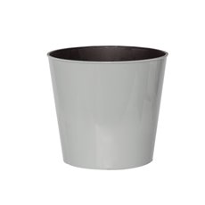Flora Flower Pots & Planters - Flora Gloss Pot Round (17Dx15.5cmH) Cool Grey