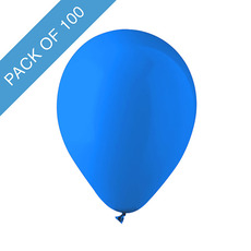 Latex Balloons - Latex Koch Balloon 12 100 Pack Cobalt Blue (31cmD)