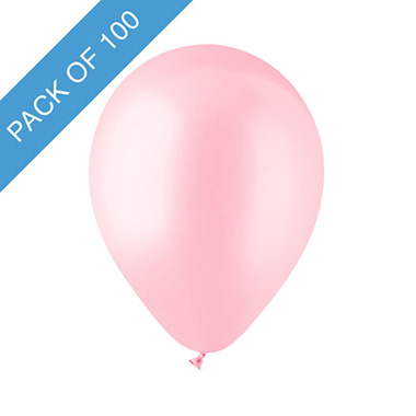  - Latex Koch Balloon 12 100 Pack Pastel Pink (31cmD)