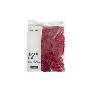 Latex Koch Balloon 12 100 Pack Hot Pink (31cmD)
