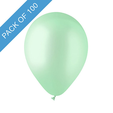 Latex Balloons - Latex Koch Balloon 12 100 Pack Pastel Green Lime (31cmD)