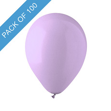 Latex Balloons - Latex Koch Balloon 12 100 Pack Pastel Purple (31cmD)