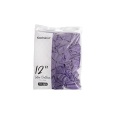 Latex Koch Balloon 12 100 Pack Pastel Purple (31cmD)