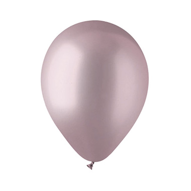 Latex Balloons - Latex Balloon 12 Pack 36 Metallic Dusty Pink (30.5cmD)