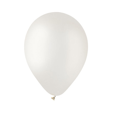 Latex Balloons - Latex Balloon 12 (30.5cm) Pearl White (36 Pack)