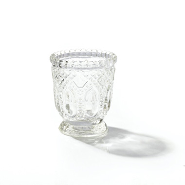 Glass Votive Candle Holder Heirloom Clear (7.2x7.6cmH)