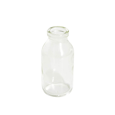 Glass Bottles - Glass Classic Milk Bottle Sage (5x10cmH)