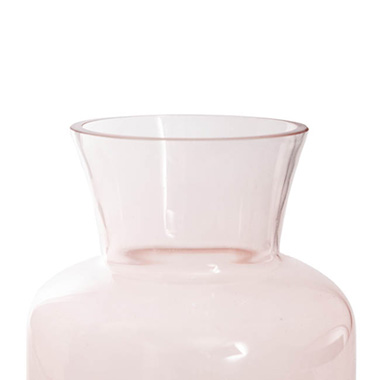Glass Lisette Posy Vase Soft Pink (15x22cmH)