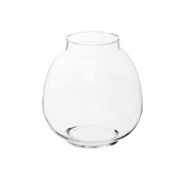 Glass Cloches - Round Glass Terrarium Bowl Clear (19Dx22.3cmH)