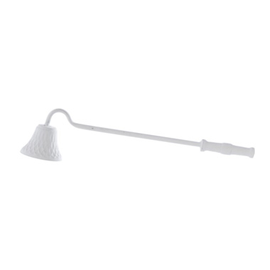 Candelabras - Metal Candle Extinguisher White (38cmH)