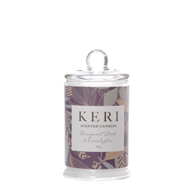 Scented Candle Jars & Containers - Scented Jar Candle Eden Bergamot & Eucalyptus 90g (6x11cmH)