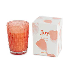 Scented Candle Jars & Containers - Scented Candle Joy Coral Rainforest Gardenia (6.5x9cmH)