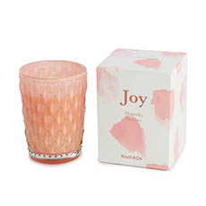 Scented Candle Jars & Containers - Scented Candle Joy Rose Quartz Magnolia Blossom(6.5x9cmH)