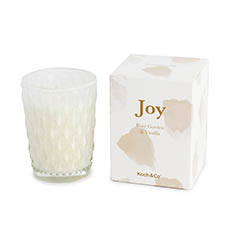 Scented Candle Jars & Containers - Scented Candle Joy White Rose Garden & Vanilla (6.5x9cmH)