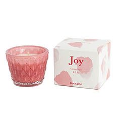 Scented Candle Jars & Containers - Scented Candle Joy Dusty Pink Grapefruit Lily (7.5x6cmH)
