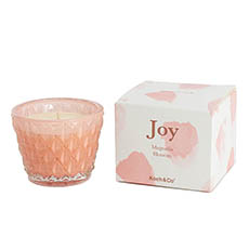 Scented Candle Jars & Containers - Scented Candle Joy Rose Quartz Magnolia Blossom (7.5x6cmH)