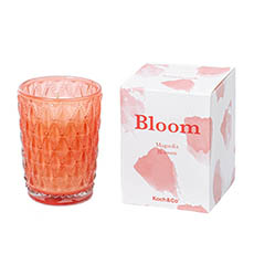 Scented Candle Jars & Containers - Scented Candle Bloom Coral Magnolia Blossom (6.5x9cmH)