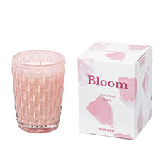 Scented Candle Jars & Containers - Scented Candle Bloom Dusty Pink Grapefruit Lily (6.5x9cmH)
