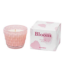 Scented Candle Jars & Containers - Scented Candle Bloom Dusty Pink Grapefruit Lily (7.5x6cmH)