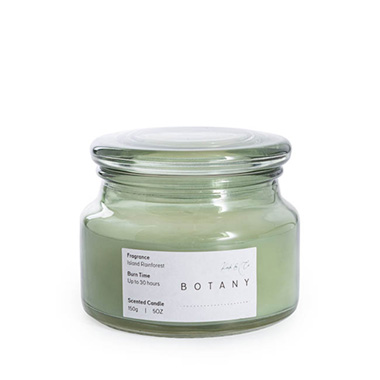 Scented Candle Jars & Containers - Scented Candle Botany Jar Island Rainforest 150g (10x8cmH)