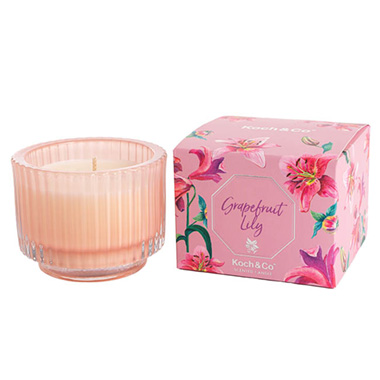 Candles - Scented Candle Jars & Containers - Scented Candle Bloom II Grapefruit Lily (9x7cmH)