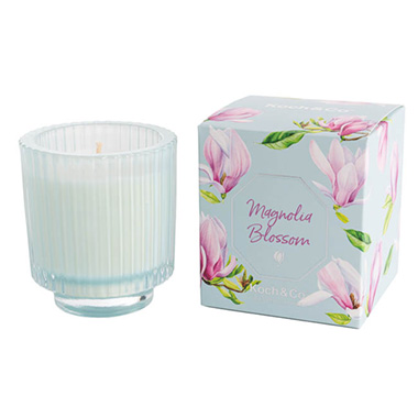 Scented Candle Jars & Containers - Scented Candle Bloom II Magnolia Blossom 150g (7.8x8.5cmH)
