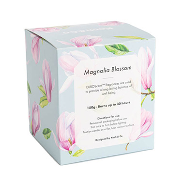 Scented Candle Bloom II Magnolia Blossom 150g (7.8x8.5cmH)