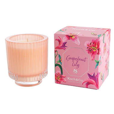 Scented Candle Jars & Containers - Scented Candle Bloom II Grapefruit Lily 150g (7.9x8.5cmH)