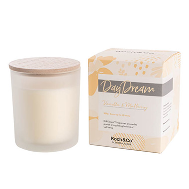 Scented Candle Jars & Containers - Scented Candle Daydream Vanilla & Mulberry 200g (8x9cmH)