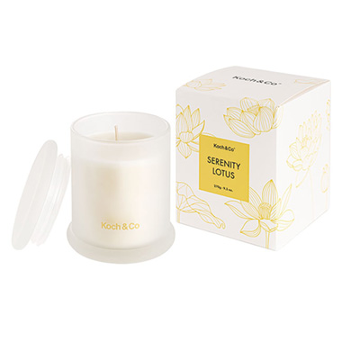 Scented Candle Jars & Containers - Scented Candle Flora Serenity Lotus (9x10.5cm) 270g