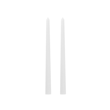 Signature Taper Dinner Candle Pack 2 White (2x25cmH)