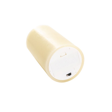 Wax LED Swing Flickering Pillar Candle Ivory (7.5Dx13.5cmH)