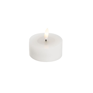 Premium Wax LED Trueflame Tealight Candle 2PK White 7DX3cmH