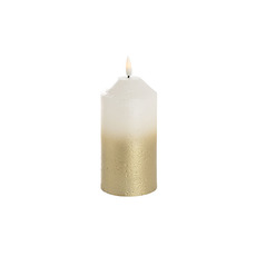 LED Pillar Candles - Event LED Pillar Candle Frosted Gold 7.5DX15cmH