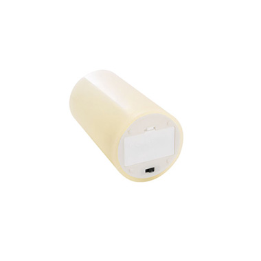 Wax LED Trueflame Pillar Candle Set 3 Cream (7.5X10/15/20cm)