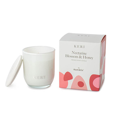 Keri Luxury Soy Candles - Nectarine Blossom & Honey Lux Soy Candle Mini Boutique 140g