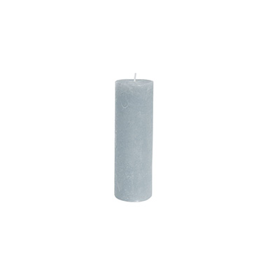 Fleur Pillar Candle French Blue (5x15cmH)