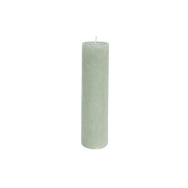 Fleur Pillar Candle Eucalyptus Green (5x20cmH)