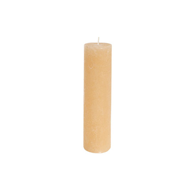 Pillar Candles - Fleur Pillar Candle Nude (5x20cmH)
