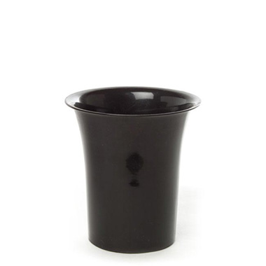 Plastic Flower Vases - Flower Display Vase 3.5L Black (20cmDx22cmH)