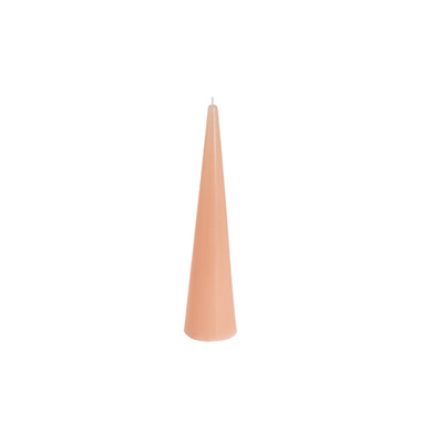 Novelty Shape Candles - Fleur Cone Candle Peach (5.5x20cmH)