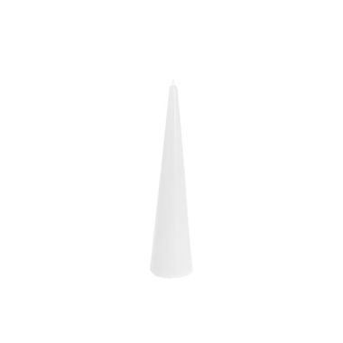 Fleur Cone Candle White (5.5x20cmH)