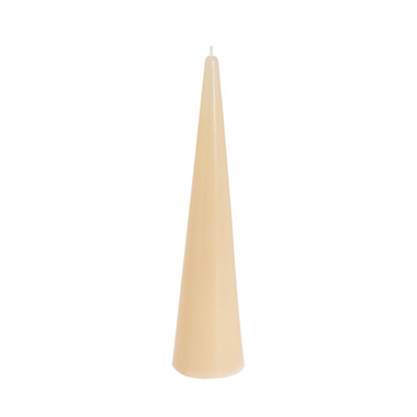 Fleur Cone Candle Nude (7x30cmH)