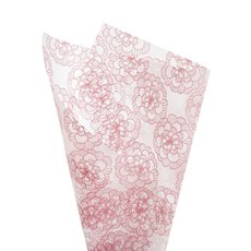 Cello Pattern - Cello Frosted Bloom 40mic Dusty Pink (50x70cm) Pack 100