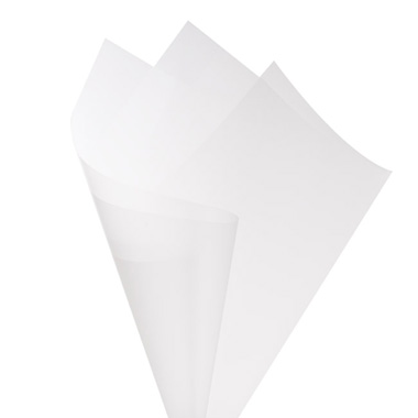 Clear Cellophane - Cello Frosted 50mic Clear Pack 100 (50x70cm)