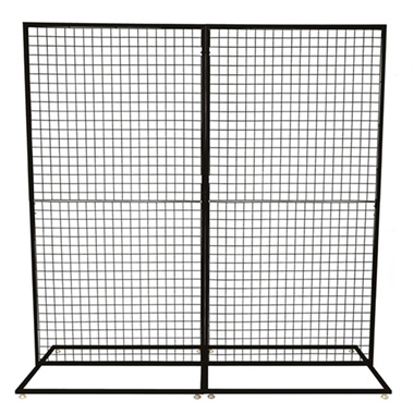 Wedding Backdrop Frames - Square Backdrop Standing Frame with Mesh Black (2mx2mH)