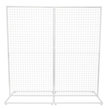 Backdrop Standing Frame with Mesh White (2mx2mH)