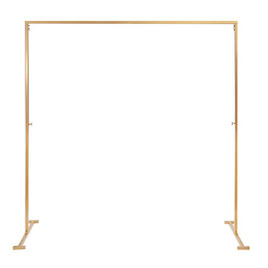 Wedding Backdrop Frames - Square Backdrop Standing Frame only Gold (2mx2mH)